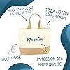 Sac Mamie Inoubliable | Cabas de Plage Courses Coton et Toile de Jute Idée Cadeau Femme #1