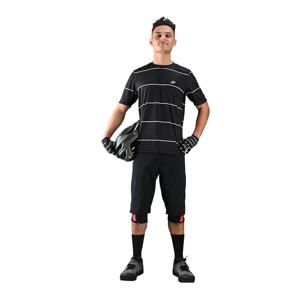 Troy Lee Designs Flowline Short-Sleeve Jersey - Men's Stacked Black, S