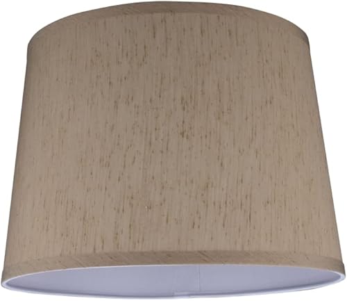 Aspen Creative 32142A Pantalla de lámpara de construcción de araña con forma de imperio de transición en color marrón amarillento, 14 pulgadas de