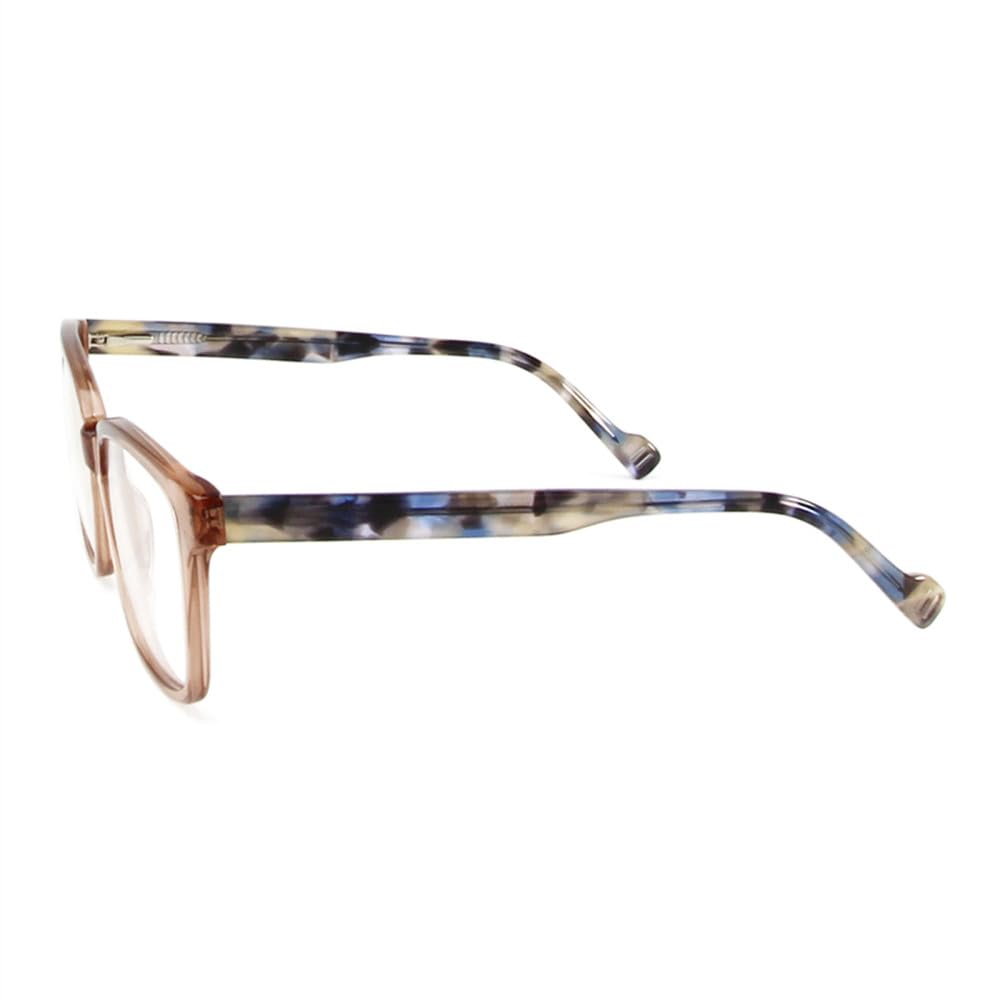 Occhiali da vista quadrati colorati da uomo con montatura in acetato da donna