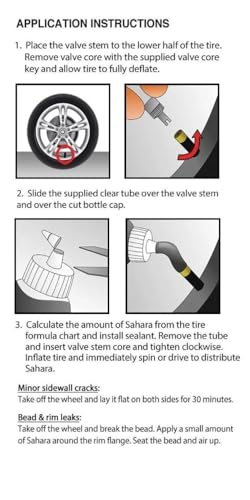 Image of Sahara Power Sport Tire and Tube Sealant Puncture Repair Sealant, Prevent and Repair, Suitable for Non-Highway Tires and Tubes, Non-Toxic, Eco-Friendly, 34oz Bottle