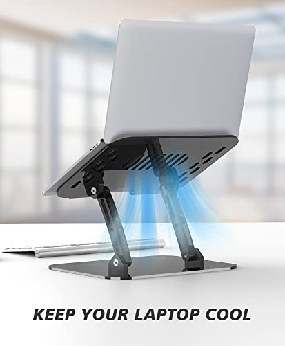 Acrylic-Laptop-Stand-for-Desk-Clear-Laptop-Riser-Adjustable-Height-Lpoake-Computer-Stand-for-Laptops-Compatible-with-10-to-156-Inches-Laptops-Transparent-Gray