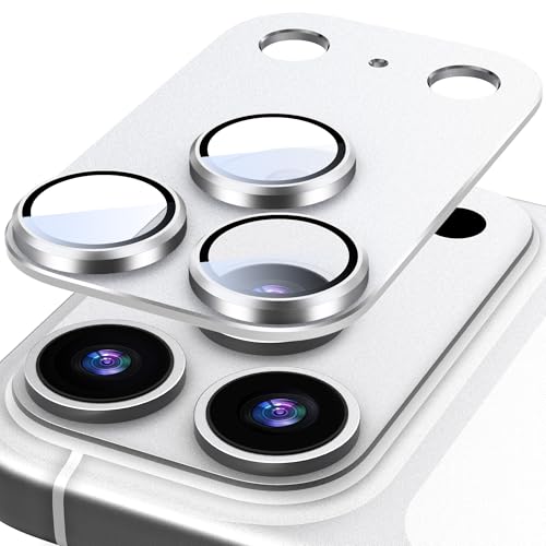 Diruite Protection Objectif pour iPhone 17 Pro Max Protection Appareil Photo,Givré Verre Trempé Alliage D'aluminium Caméra Arrière Protecteur Camera...