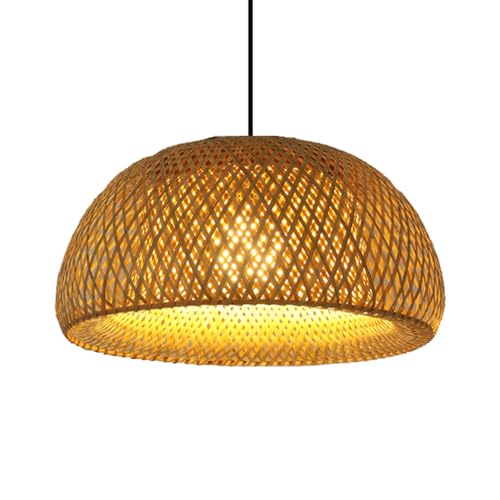 Lámparas de techo de mimbre con luz difusa natural y montaje sencillo para pasillo
