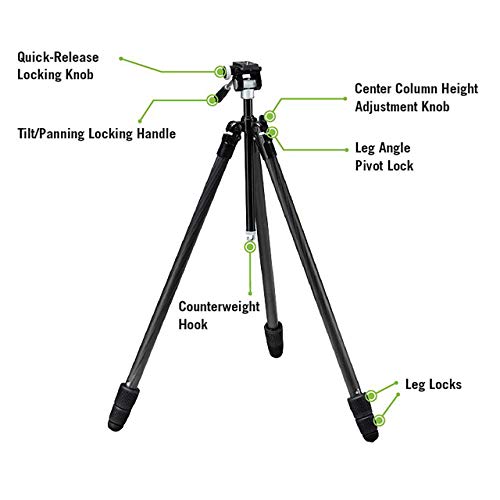Vortex Optics Ridgeview Carbon Tripod Kit #TOP3