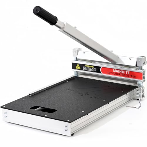 17mm Laminatschneider Pro | 330mm Vinylschneider für LVP, SPC, WPC, Bambus & Parkett | 0°-45° Winkelschnitt | Wolframstahlklinge | Staubfrei, ergonomisch | Profi Werkzeug für Bodenbeläge