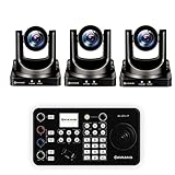 AVKANS 20X NDI PTZ Camera Kits IP Joystick Controller for Video Production