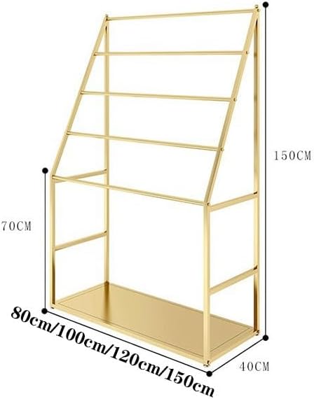 Movable Metal Scarf Display Stand, Freestanding Floor Rack for Scarves, Shawls, Belts & Hijabs - Stylish Boutique Organizer (Black, 150x150cm)