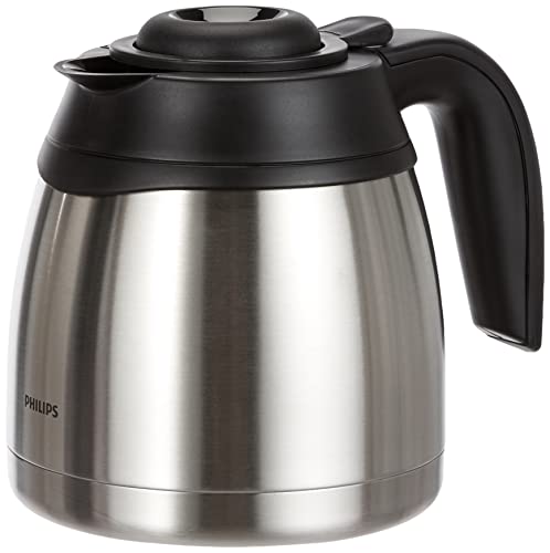 Philips Cafetera - Jarra Térmica 1.2L, hasta 15 Tazas, Acero Inox, Plateado/Negro (HD7546/20) - Imagen 6