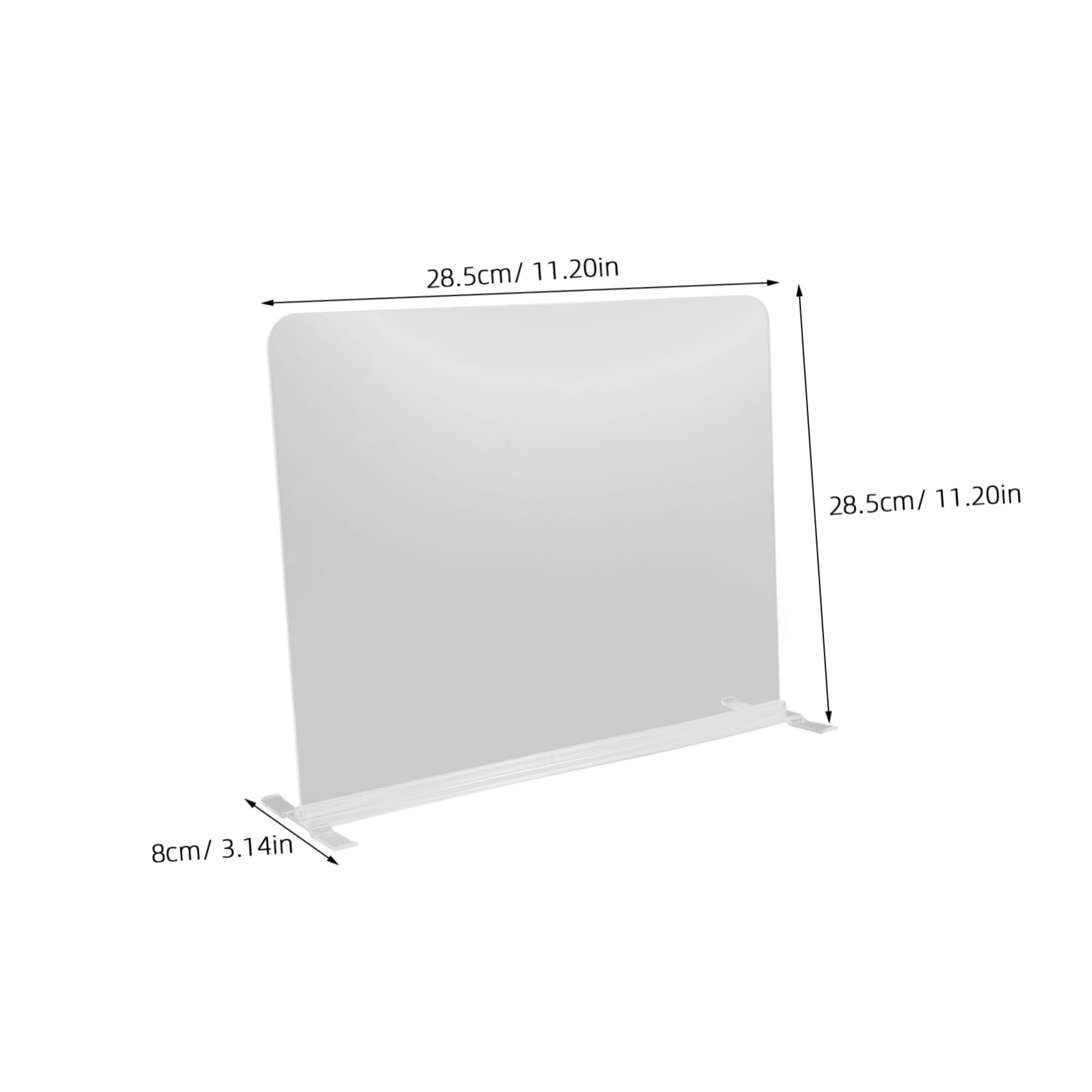 SOESFOUFU 2 Pcs Transparent Shelf Dividers Clear Cabinet Organizers for Closet Bedroom and Kitchen Multi Function Partition for Tidy Storage