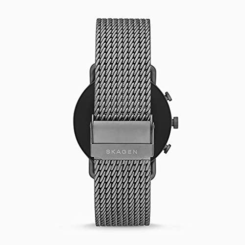 Skagen Smartwatch HR Falster 3 - Milanaise Tracking der Herzfrequenz, Google Assistant, Smartphone Benachrichtigungen, Aktivitätstracking, Google Pay und GPS