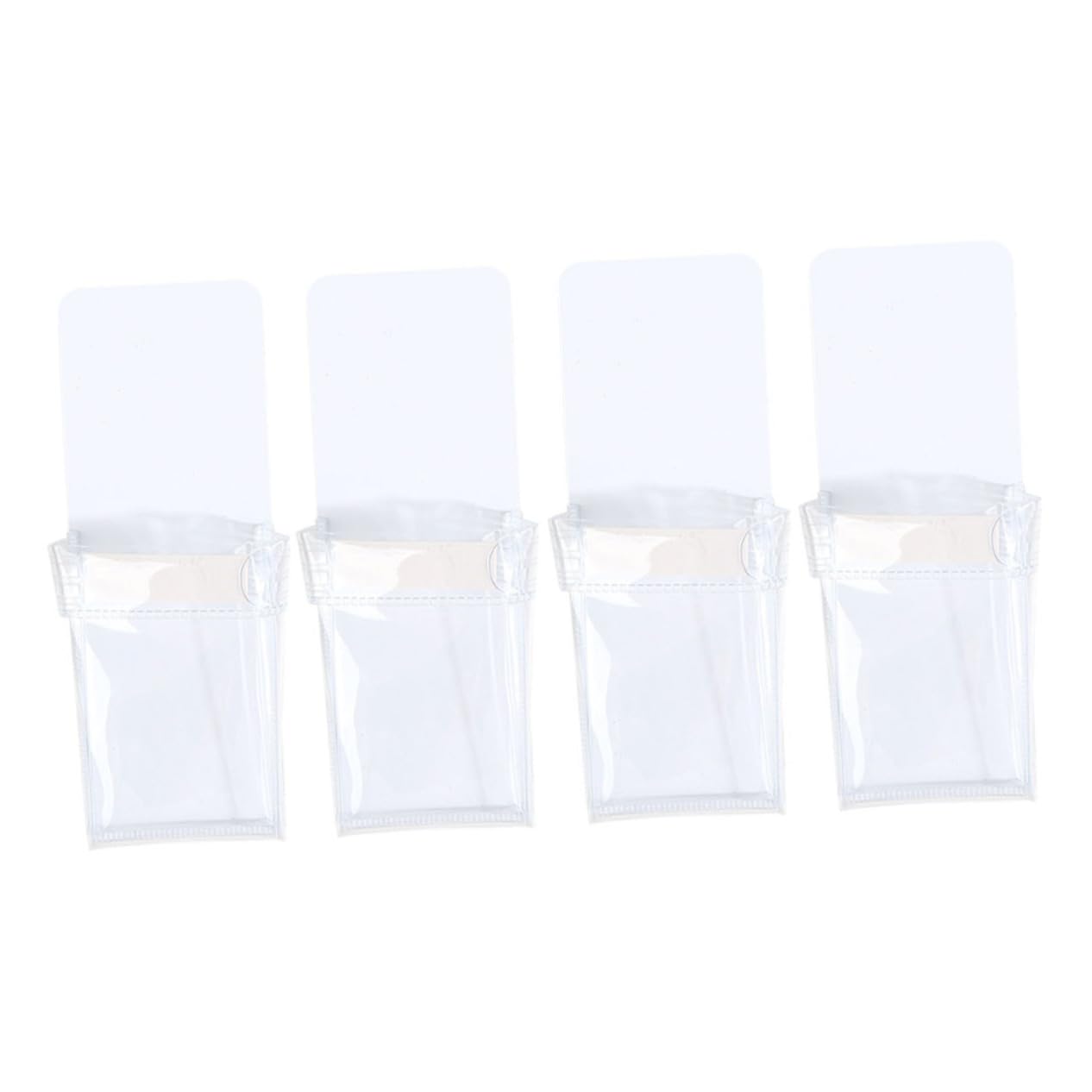VILLCASE 5 Set Portapenne Magnetico Trasparente Portapenne Scrivania Spillo Porta Di Penna Multifunzionale Magnetici Per Ufficio o Da Lavagna Pvc 4 Pezzi * 5