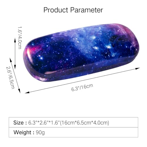 Image of PERFECTSIGHT Hard Shell Eyeglasses Case, PU Leather Protective Glasses Case, Cute Eyeglass Case for Women Men Girls