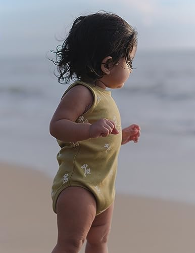 Image of Romper for baby lightweight, cushiony cotton fabric
