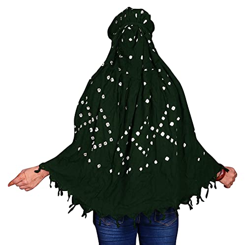 Image of Cotton Long Scarf Cum Mask Scarves Usable for Vehicle Driver | White Printed Design Fabric | Universal Size | Soft & Breathable Sun Protection | For Girl & Women