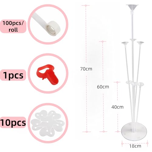 Support ballon de table 70 cm réutilisable pour déco anniversaire - 2