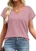 WIHOLL Womens Summer Tops Trendy Casual Cap Short ... #2