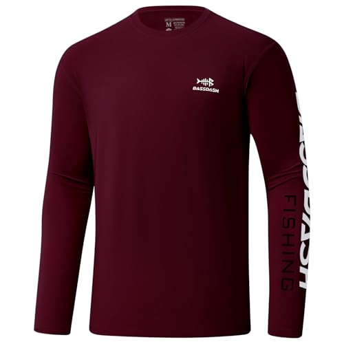 T-Shirts de Pêche pour Hommes Bassdash Idéal pour Sorties en Mer