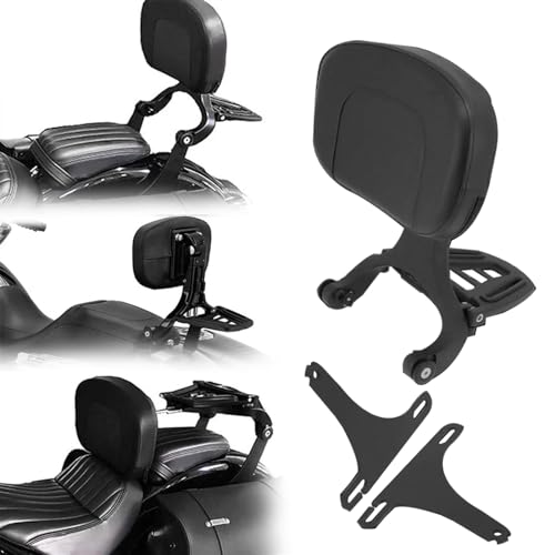 Dossier conducteur passager réglable moto pour les longs road trips en Harley Low Rider