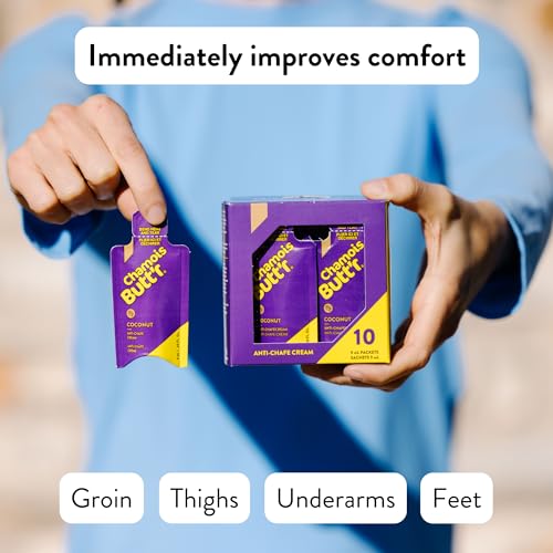 Chamois Butt'r Coconut Anti-Chafe Cream, 10-pack of 9mL packets