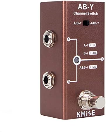 lotmusic ABY Pedal,Box Line Selector AB Switch,Electric Guitar Effects Pedal Mini Single Type DC 9V True Bypass