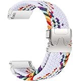 【Modèles compatibles】Bracelet de montre en nylon tissé élastique Sundara 22 mm compatible avec le bracelet Garmin Venu 2/le bracelet Venu 3/le bracelet Forerunner 255/le bracelet Forerunner 265/le bracelet Instinct/le bracelet Instinct 2, pour le bracelet Samsung Galaxy Watch 3 45 mm/le bracelet Galaxy Watch 46 mm/le bracelet Gear S3 Frontier, pour le bracelet Huawei GT4 46 mm/le bracelet GT3 46 mm/le bracelet GT2/le bracelet GT 46 mm