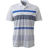 adidas Golf Men's Puremotion Heather Merch Stripe Polo