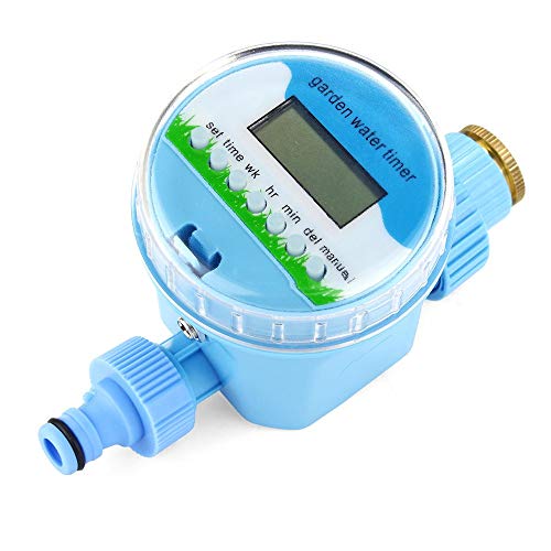 HJKH Outdoor Water Timer Automatic Drip Irrigation Kit Self Watering System Sprinkler Controller (Color : Blue, Size : One size)