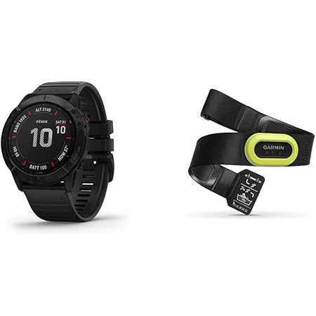 Garmin Fenix 6X Sapphire, Premium Multisport GPS Watch \u0026 HRM-Pro, Premium  Heart Rate Monitor Chest Strap, Real-Time Heart Rate Data and Running  Dynamics, Black : Electronics