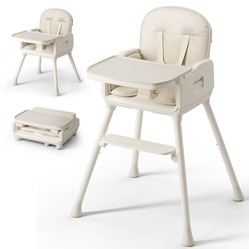 10 Best High Chair for Low Muscle Tone: Top Comfortable & Supportive Picks 10 Obee Odee 3-in-1 Portable Baby High Chair for Babies and Toddlers, Convertible Easy Clean Infant Foldable Highchair with Adjustable Legs & Dishwasher Safe Tray, Beige