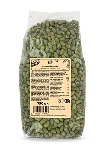 KoRo - KoRo - Haricots Edamame grillés et salés | 750 g - Snack croquant grillé sans huile et sans additifs artificiels