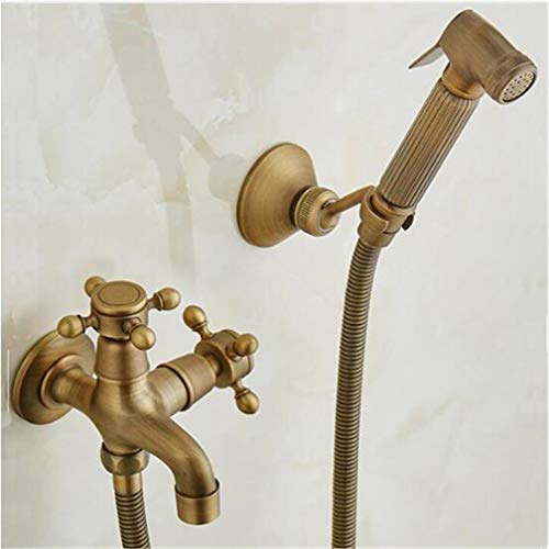 Shattaf bidet portable en laiton massif doté d'une douchette à jet réglable