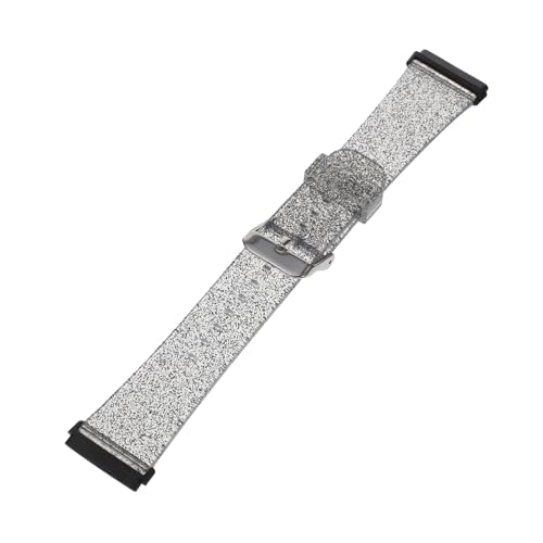 Correa de silicona con purpurina para Fitbit pulsera de repuesto brillante