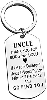 Uncle Keyring Gifts Fathers Day Gift Thank You for Being My Uncle Keyring Christmas Birthday Gifts for Uncle Thanksgiving Gifts Uncle Gifts from Niece Nephew