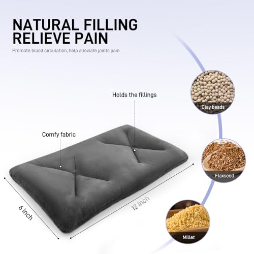 Image of Microwave Heating Pad for Pain Relief, 8 x 18 Grey