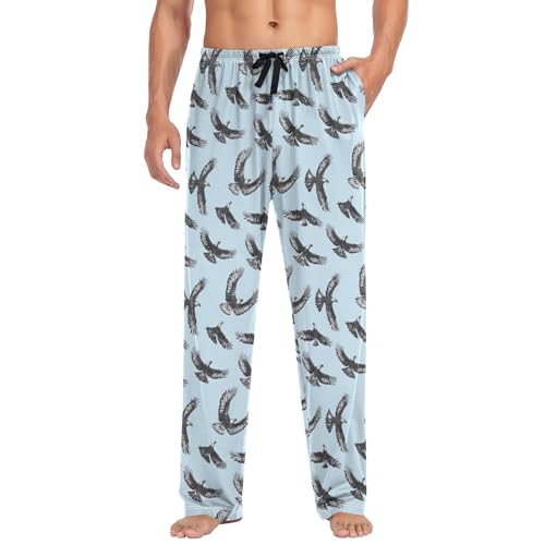 Laprad Men's Pajama Pants Lounge Comfy Pjs Bottoms Eagle Soft Sleep Pant with Pockets