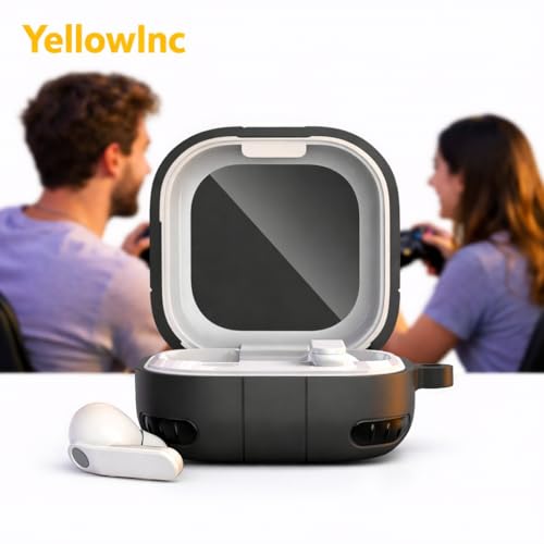 Image of Retro Game Console Case Cover for Samsung Galaxy Buds 4 and 4 Pro with Carabiner (White, Game Console)