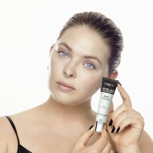 L'Oréal Paris - Base de Teint - Fixation du Maquillage 24H - Tous les Types de Peau - Prime Lab - Redness Eraser