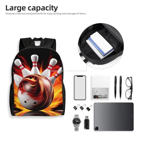Travel Backpack for Women Men Lightweight 17 inch Laptop Bag Bowling Ball Backpack Casual Daypack4