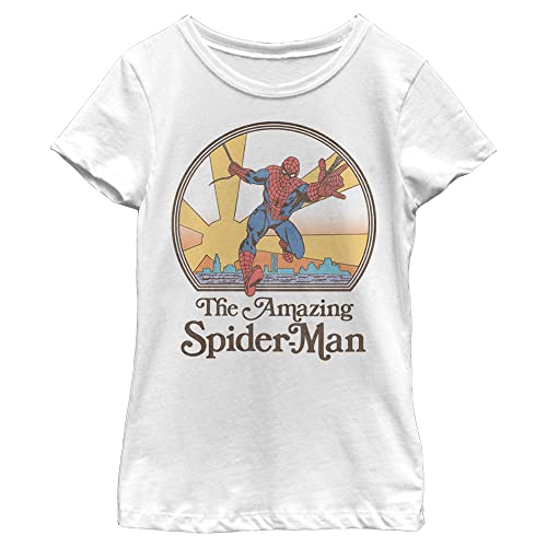 Marvel Girl's Amazing Spiderman 70's T-Shirt