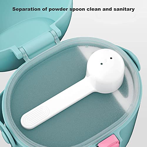 Melkpoederhouder, bewaarcontainer voor babyvoeding, met schep, 450 ml, schattig, voedselveilig materiaal, met draaggreep… - Image 4