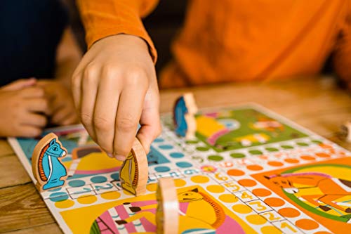 Nathan Jeu des Petits Chevaux Jeu de plateau en famille de 2 à 4 joueurs et dès - vue 4