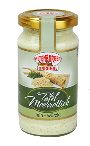 Altenburger Original Tafel Meerrettich, 200g im Glas, fein-würziger Genuss passend zu geräuchertem Fisch und Tafelspitz Cover