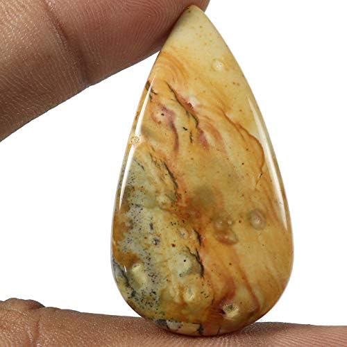 48.05 Cts Natural Designer American Picture Jasper Gemstone Pear Loose Cabochon-B07GLRHRDN