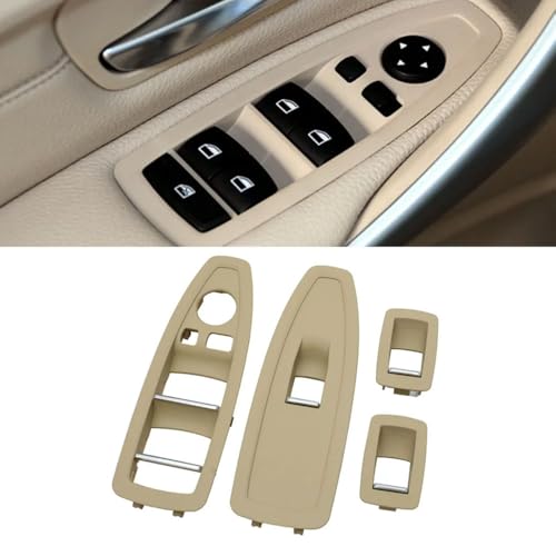 Garniture de rechange pour BMW F30 F31, commande de fenêtre beige haute résistance ABS 4 pièces