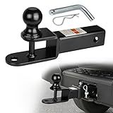Donext ATV/UTV Trailer Hitch, Towing Ball Mounts with 2