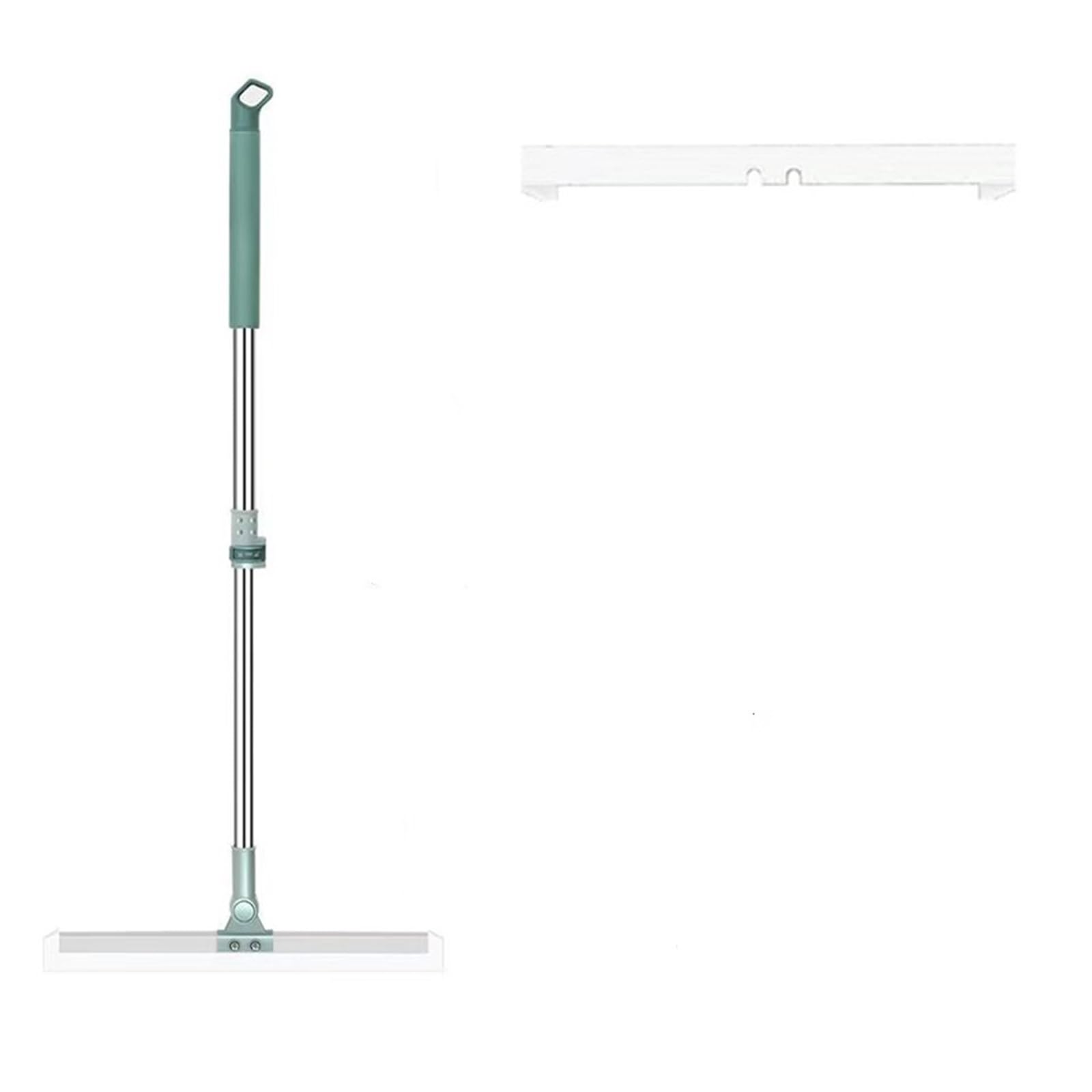 Inodoro Cuarto De Baño Limpiaparabrisas Escoba Mágica Barrer | Mopa doméstica for limpieza de pisos, artefacto de silicona, raspado de suelo(52cm with 2 strips)