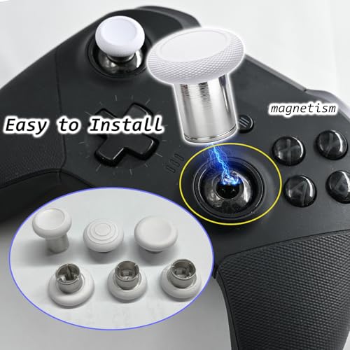 Image of 6 in 1 Metal Magnetic Thumbsticks for Xbox Elite Series 2 Controller,White