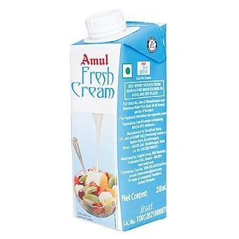Amul Fresh Cream, 250ML (Pack of 3)