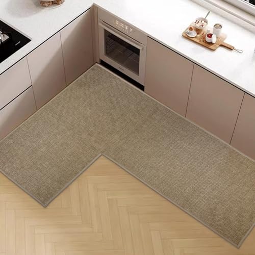 dovfa Ultra Non-Slip L Shaped Rug